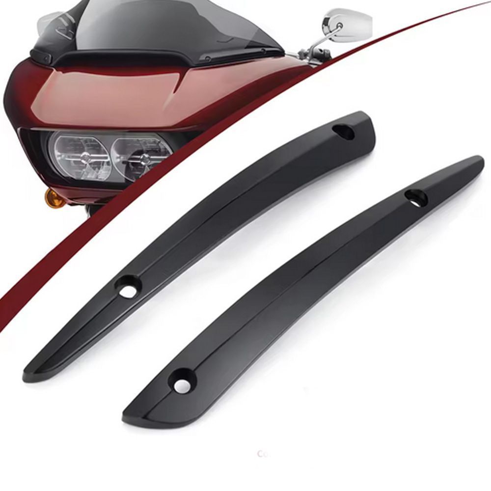 【送料無料】ハーレーダビッドソン Harley-Davidson ロードグライド Road Glide 2015年～2023年対応 フロントフェアリング用ウインドシールドトリム ブラック 外装ドレスアップ 8,494円