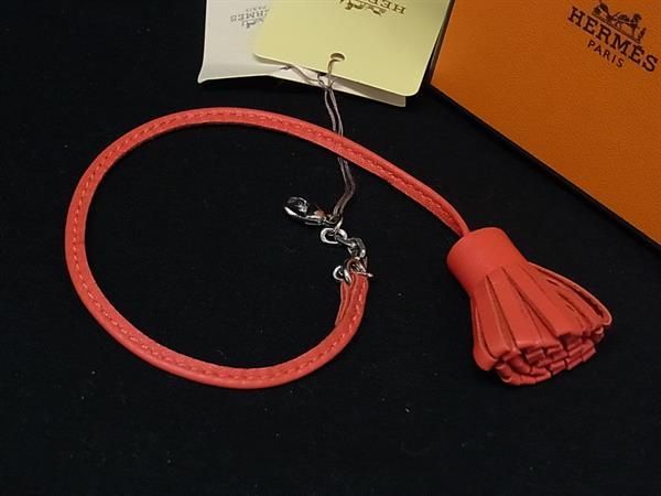 HERME'S　エルメス カルメンチータ　チャーム □新品□未使用□ HERMES エルメス カルメンチータ レザー シルバー
