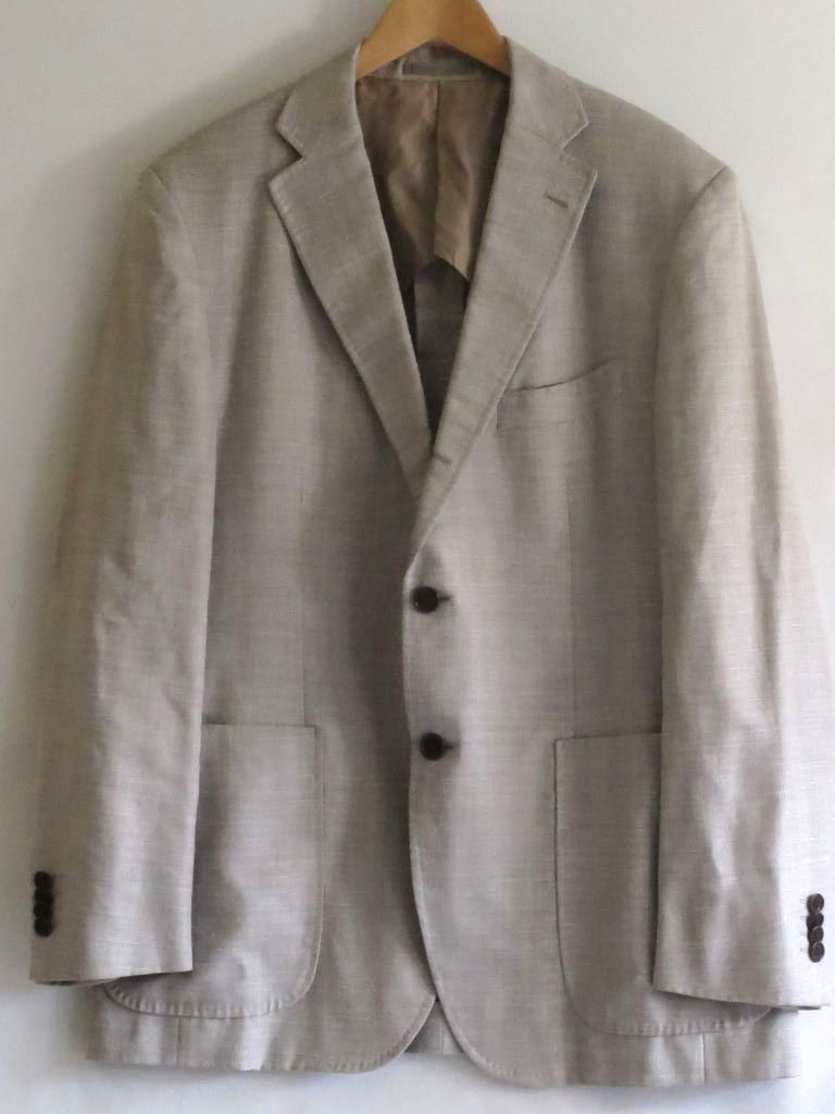 【233753】Loro Piana ロロピアーナ × TEIJIN MEN'S SHOP GINZA　テーラードジャケット メンズ 50L ベージュ