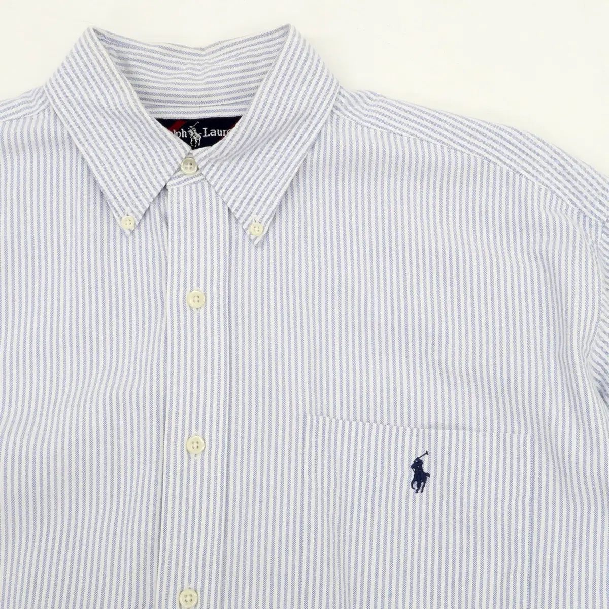 90s ポロ ストライプ Oxford オーバーサイズシャツ