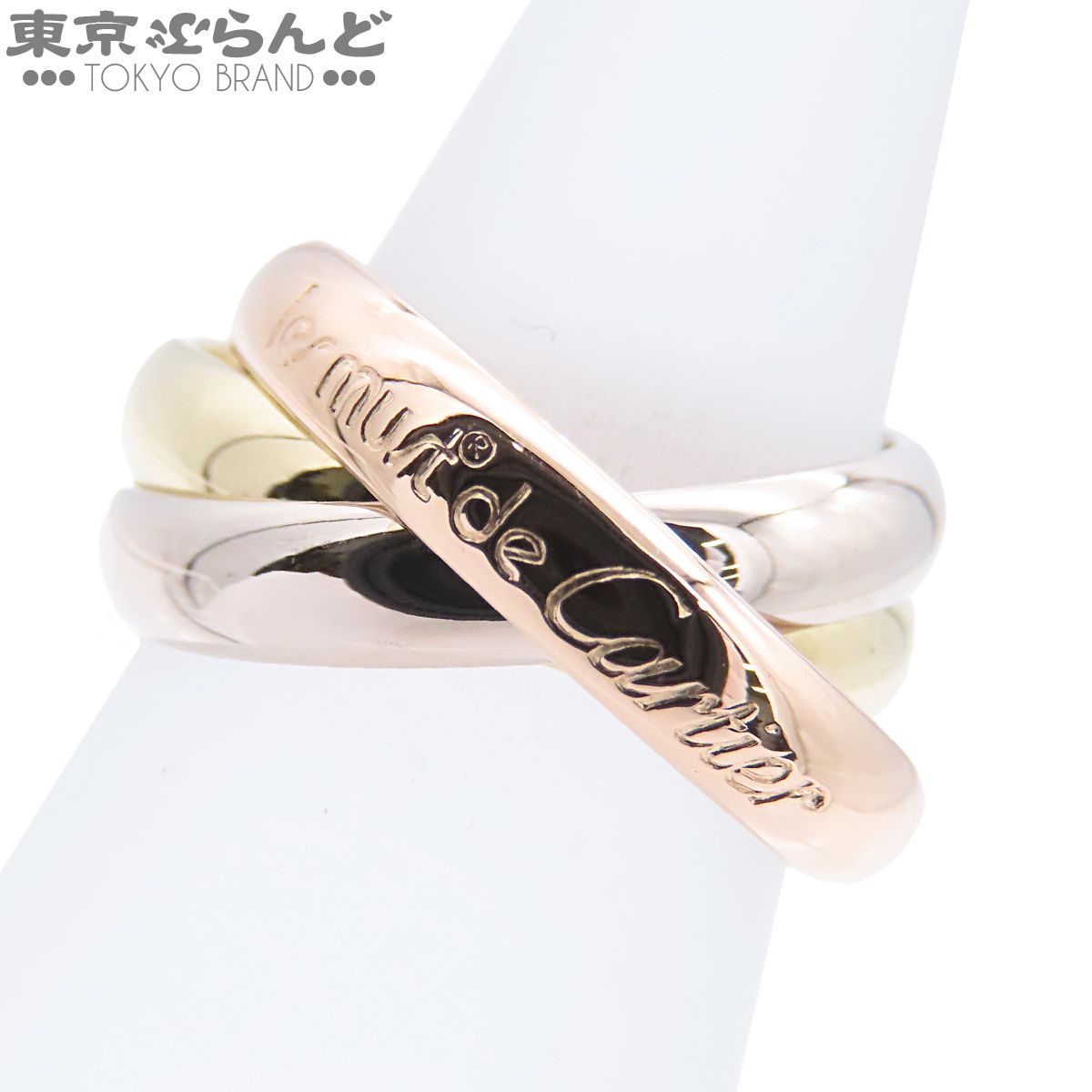 カルティエ CARTIER トリニティ スリーカラーゴールド K18YG K18PG K18WG MM クラシック 8.5号相当 49 リング・指輪 レディース 仕上済 101881947