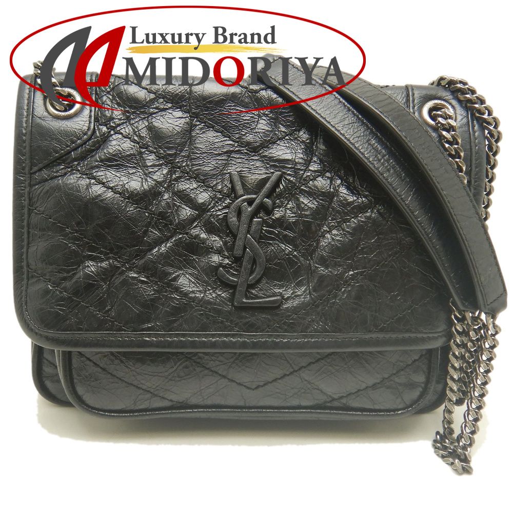 SAINT LAURENT サンローラン Niki ニキ ベイビー 6331850EN081000 ショルダーバッグ レザー ブラック レディース /254168【中古】 108,900円