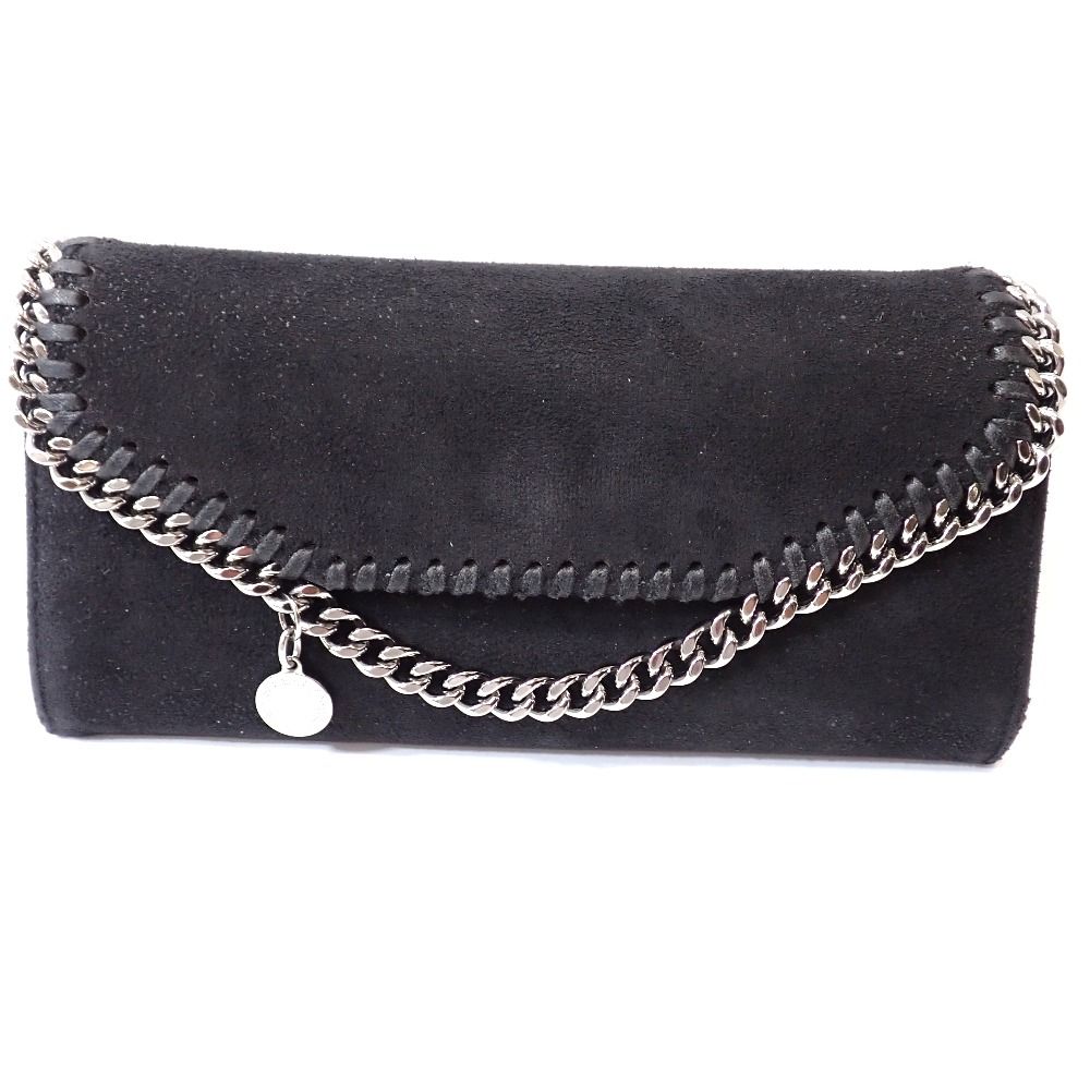 Ft1366381 ステラマッカートニー 長財布 ファラベラ フラップウォレット W9132 391835 ブラック レディース Stella McCartney 中古