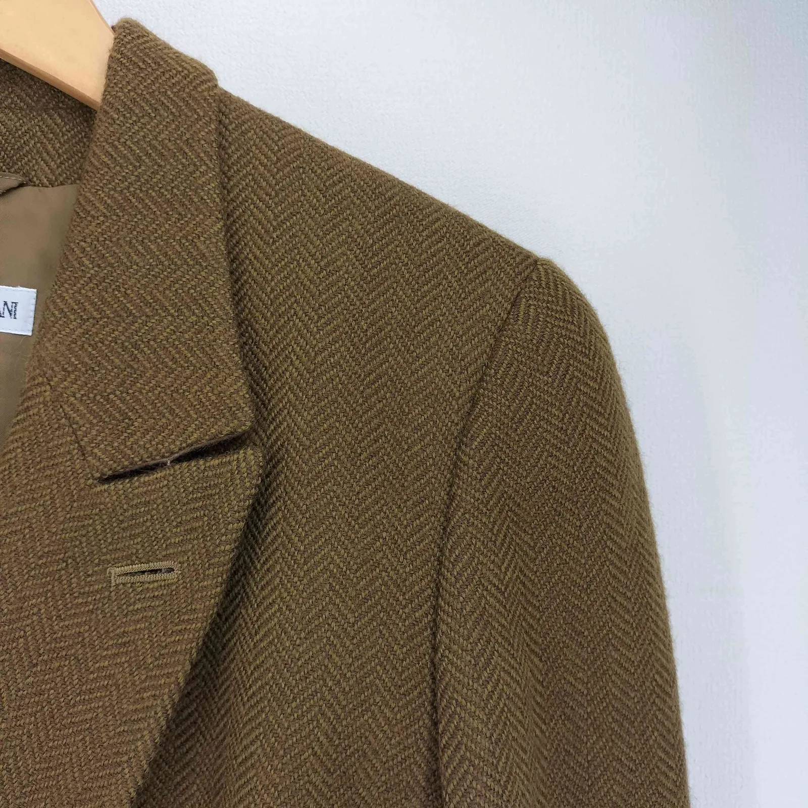90s EMPORIO ARMANI テーラードジャケット ヘリンボーン ダブル エンポリオアルマーニ EMPORIO ARMANI 90S ヘリンボーン ダブル