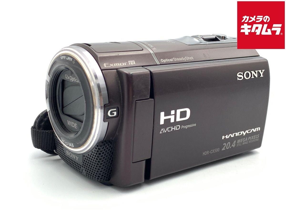 カメラ 【】 【並品】 ソニー HDR-CX590V ボルドーブラウン