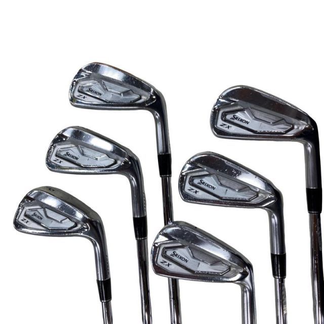 【中古】 ダンロップ SRIXON ZX5 Mk II 6S アイアンセット IR 純正特注シャフト (フレックスX) メンズ 男性用 右利き 右用 Cランク ゴルフクラブ