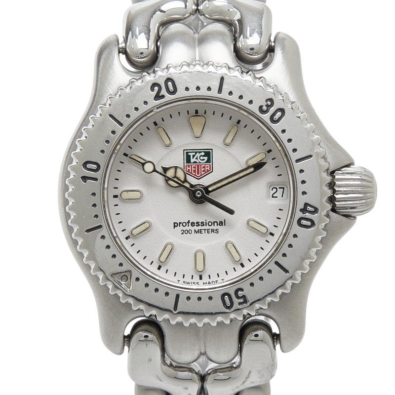 タグホイヤー セル プロフェッショナル200 腕時計 WG1412-0 ホワイト シルバー ステンレススチール レディース TAG HEUER【214-83209】