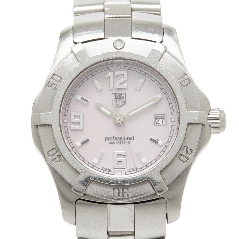 タグホイヤー エクスクルーシブ デイト 腕時計 WN1319 ピンクシェル シルバー ステンレススチール レディース TAG HEUER【214-83211】