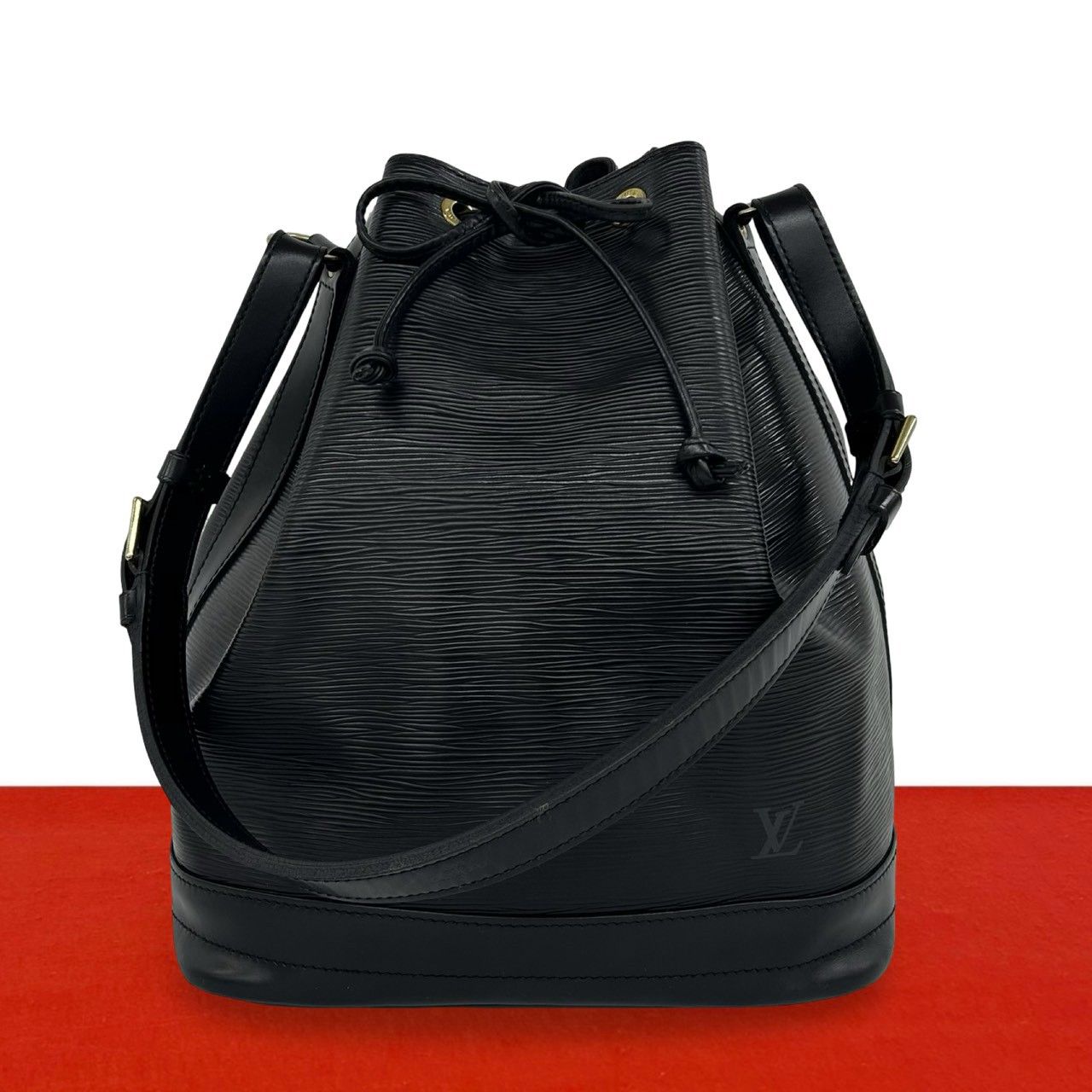 極 美品 LOUIS VUITTON ルイヴィトン ヴィンテージ ノエ エピ レザー 本革 セミ ワン ショルダーバッグ トートバッグ ノワール 59648