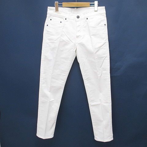 イカイ YCHAI デニムパンツ ジーンズ ボタンフライ 31 白系 ホワイト イタリア製 ロング丈 11,175円