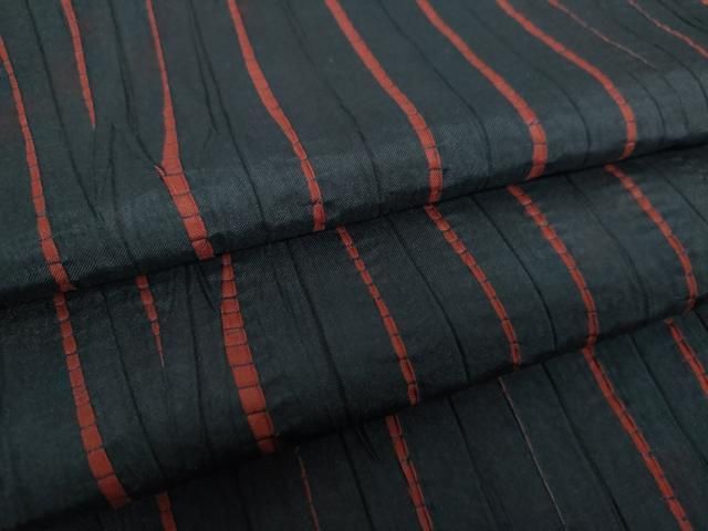 平和屋着物●上質な紬　竜巻絞り　変わり縞　正絹　逸品　DABH9912ps 12,012円