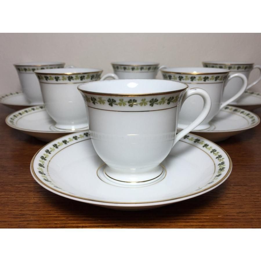 ヴィンテージ 月桂樹マルキ印 オールドノリタケ NORITAKE デミタスカップ ６客セット