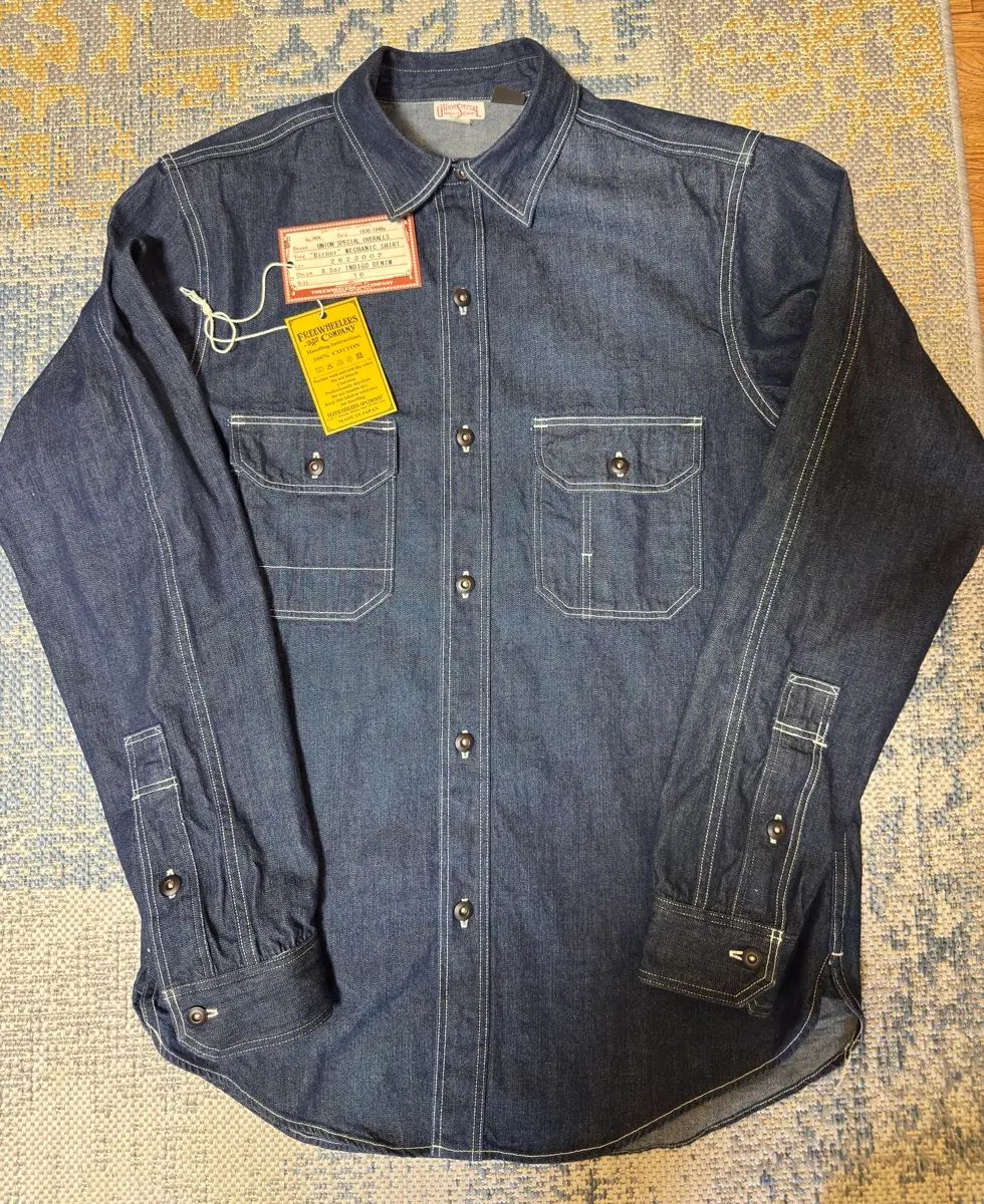 16size FREEWHEELERS(フリーホイーラーズ) Biner 8.5oz デニム シャツ