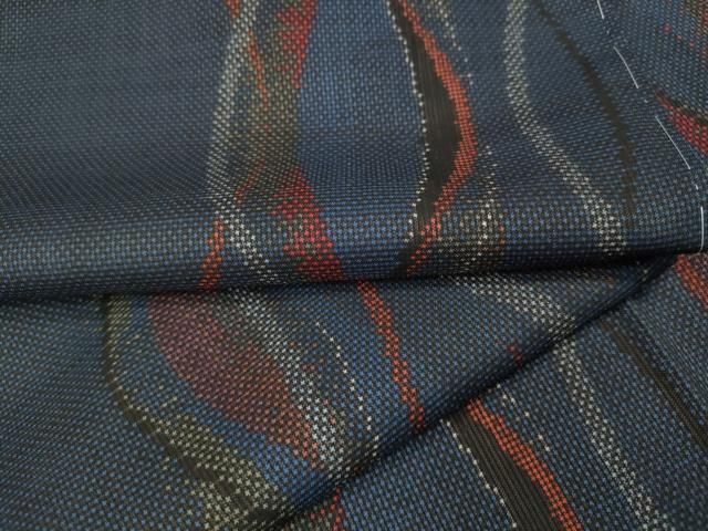 平和屋着物●本場大島紬　7マルキ　立涌文　正絹　逸品　未使用　CABJ6497ut