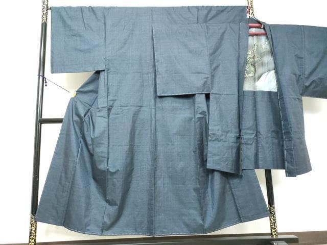 平和屋着物●男性　本場大島紬　アンサンブル　長羽織　100亀甲　総詰め　正絹　逸品　未使用　DABI2341ud