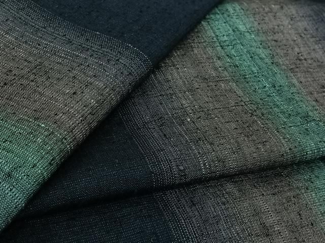平和屋着物▽上質な紬　単衣　間道　正絹　逸品　AABK7261jh 14,768円