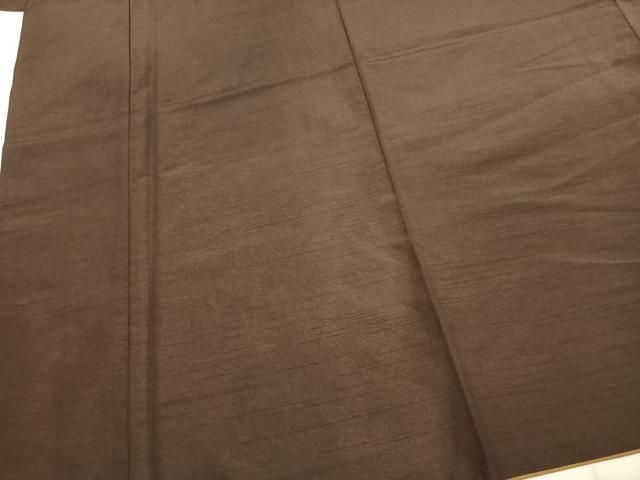 平和屋着物●男性　色無地　涅色　キングサイズ　洗える着物　AABK7561fy