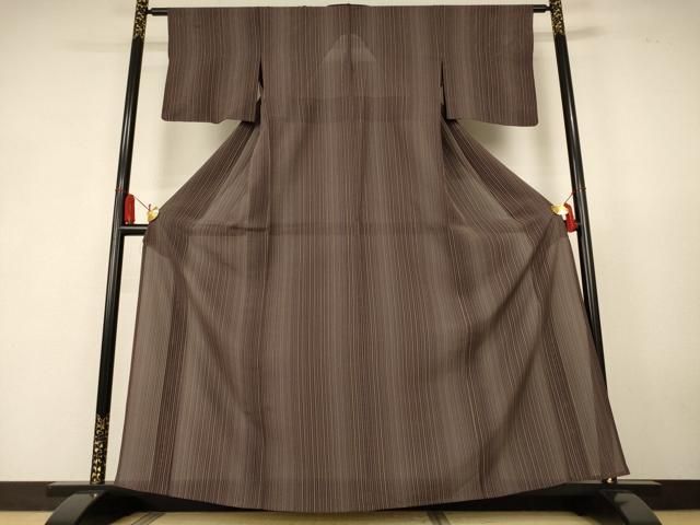平和屋着物＊夏物　小紋　絽　縞　正絹　逸品　AABK6576jd 18,980円