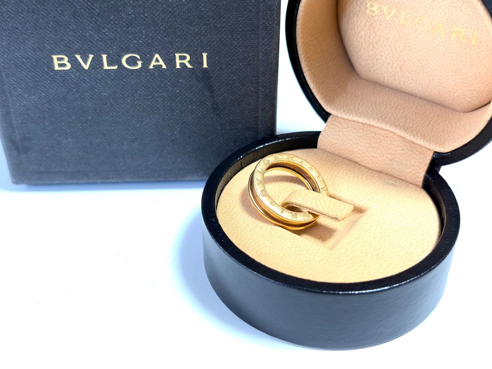 BVLGARI ブルガリ B-zero1 ビーゼロワン ゴールド リング K18YG/750 50 約6.8g 箱付き