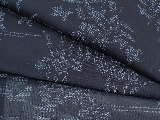平和屋着物＊夏物　紗紬　流水花文　正絹　逸品　CABJ1188th 12,740円
