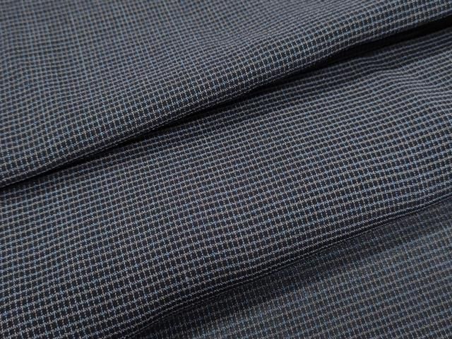 平和屋着物＊夏物　男性　紗紬　格子文　正絹　逸品　CABK0402th 13,000円