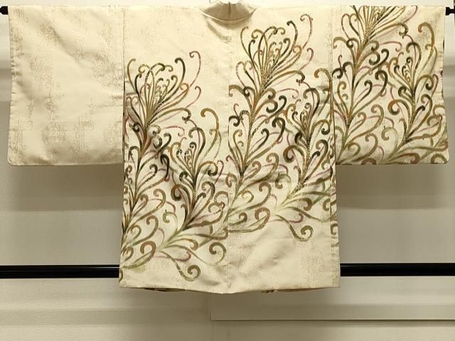 平和屋着物＃羽織　寿光織　唐草文　金糸　正絹　逸品　CABJ5328in
