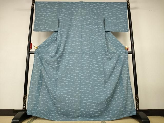 平和屋着物＊夏物　小紋　絽縮緬　露芝文　洗える着物　AABK4080jd 23,400円