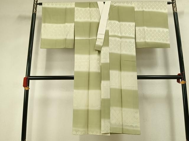 平和屋着物●長襦袢　無双仕立て　横段文　暈し染め　正絹　逸品　AABK1335fy