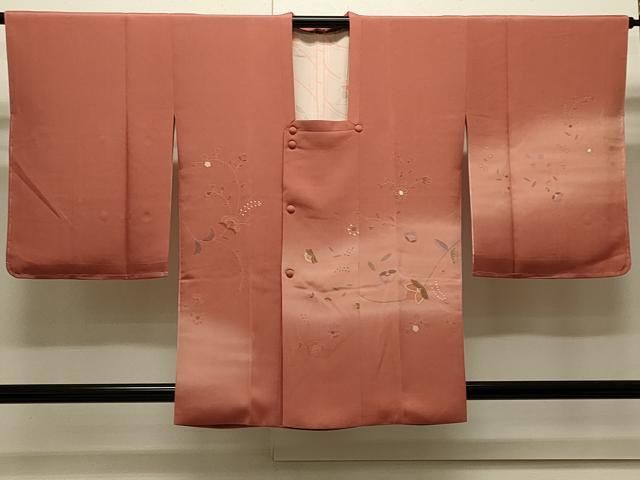 平和屋着物＃道行コート　更紗花文　暈し染め　正絹　逸品　CABJ5243in