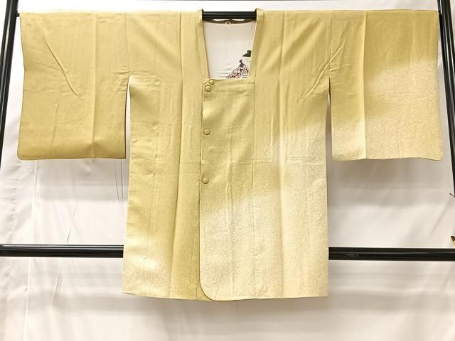 平和屋着物＃京友禅の第一人者　松井青々　道行コート　霞文　暈し染め　ロング丈　反端付き　正絹　逸品　CABI9438ua