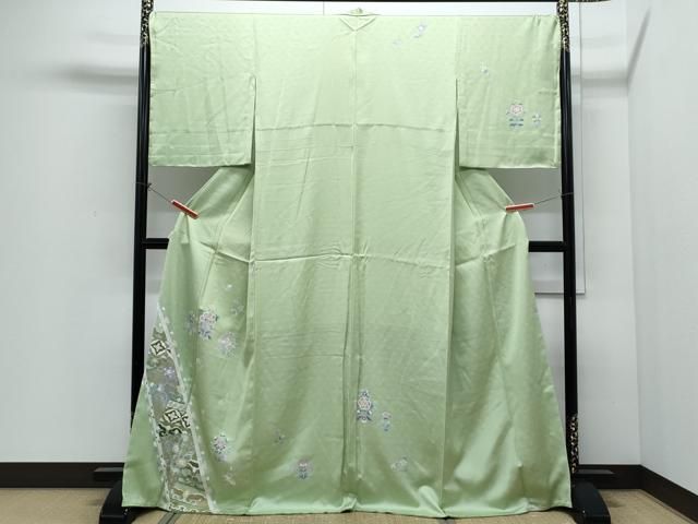 平和屋着物●訪問着　刺繍　吉祥花文　金彩　正絹　逸品　CABI1249th 27,300円