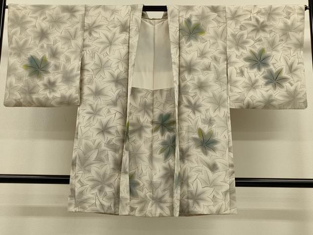 平和屋着物∞長羽織　葉づくし　暈し染め　正絹　逸品　CABH7172in