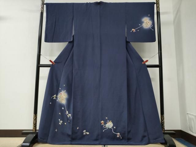 平和屋着物●訪問着　兎　仕覆宝尽くし吉祥文　暈し染め　金彩　鬼しぼ縮緬　正絹　逸品　CABG1070yc 27,885円