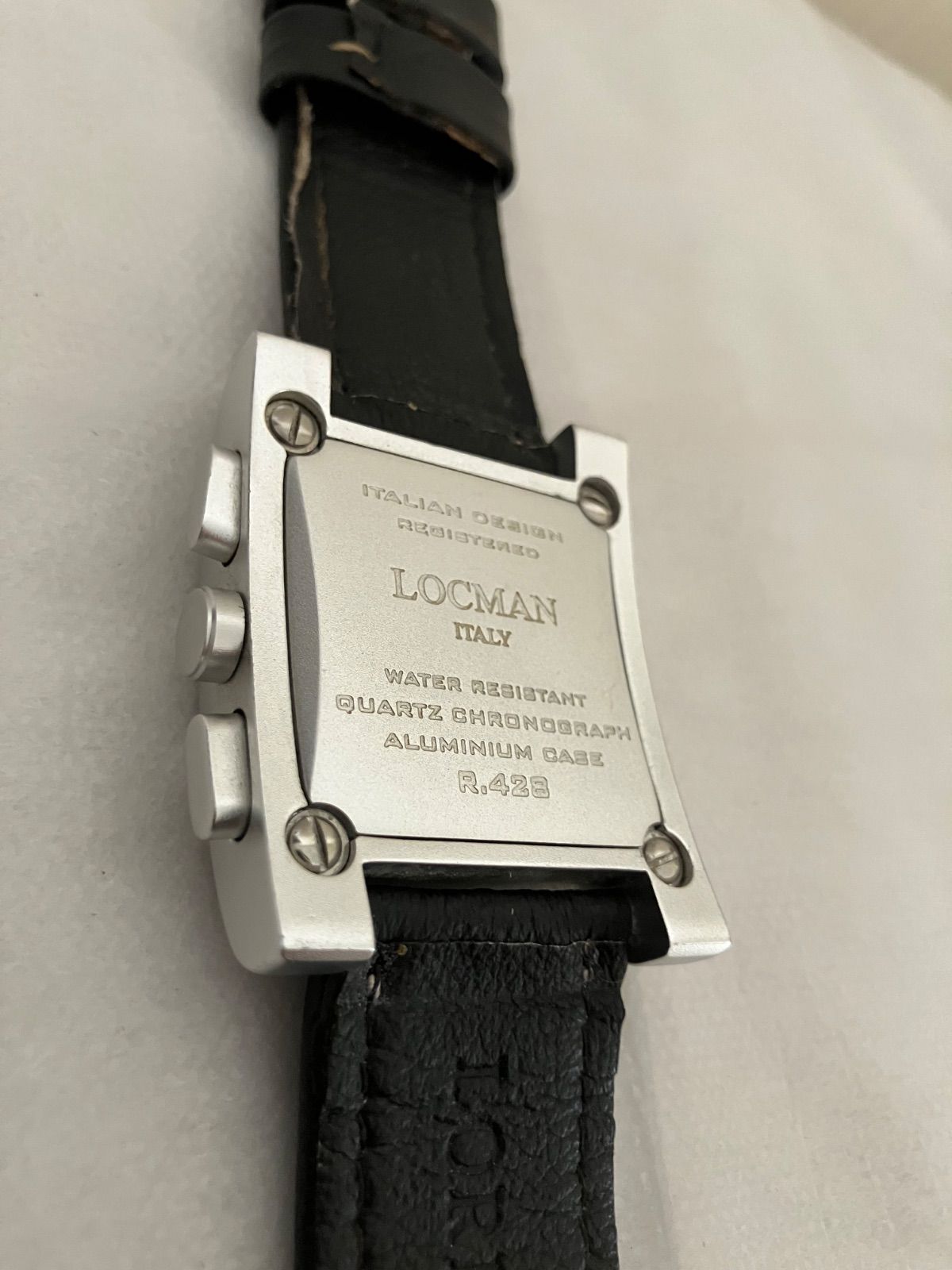 値下げ 稼働☆LOCMAN ITALY Sport クロノグラフ メンズ QZ 腕時計 
