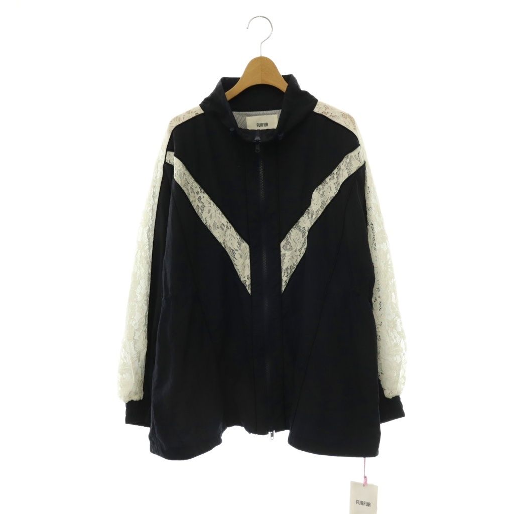 ファーファー furfur 24SS レースコンビトラックジャケット ジップ