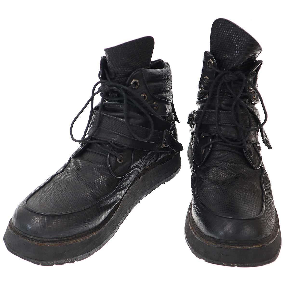 14th addiction フォーティーンス アディクション Lizard Legion Boots リザード レギオン ブーツ ブラック 43