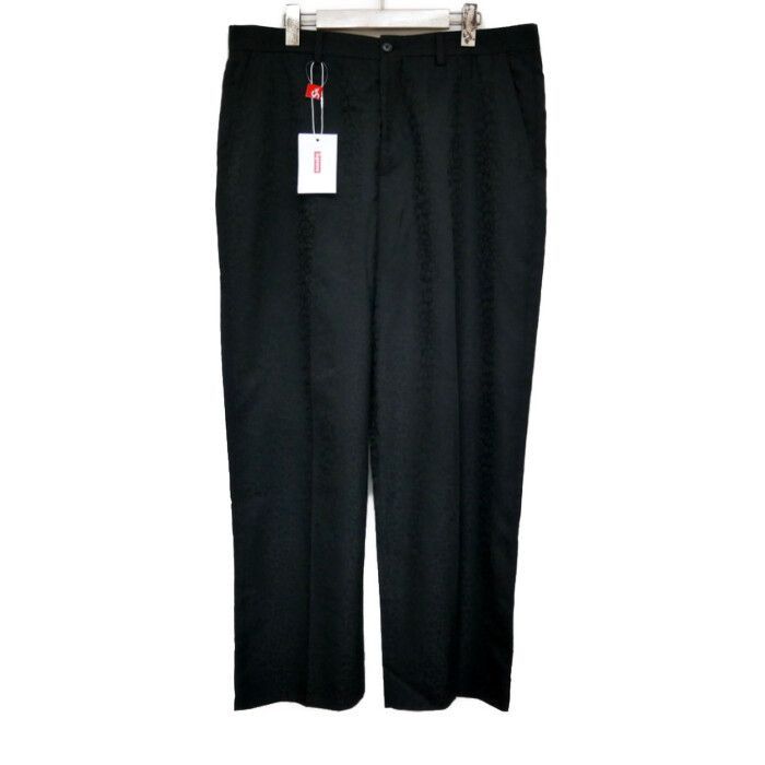 Supreme 国内正規 26SS Leopard Wool Trouser レオパードウールトラウザー スラックスパンツ Loro Piana ロロピアーナBlack ブラック 黒 36