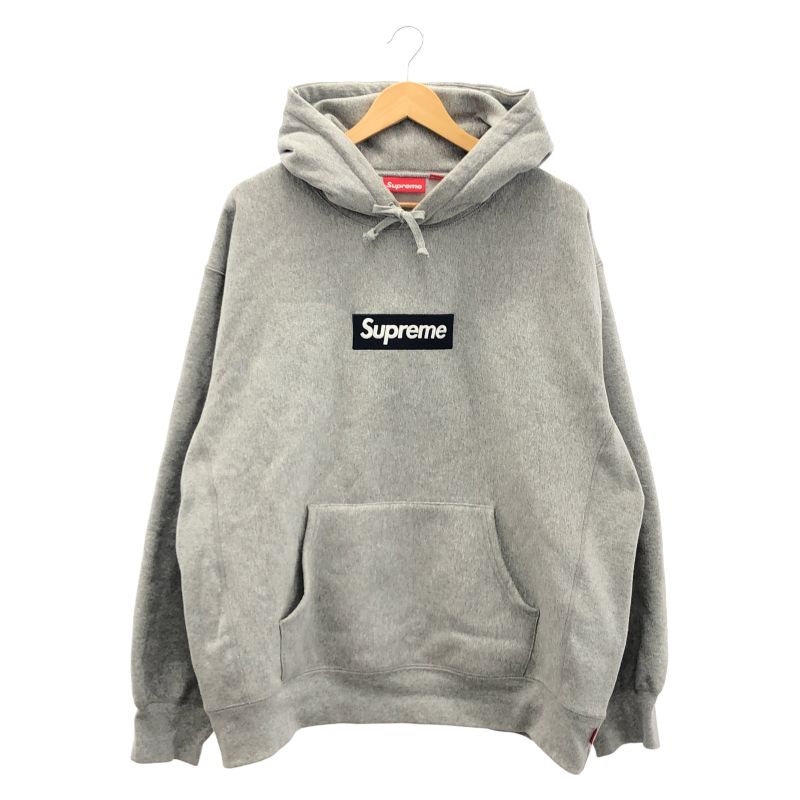 【中古】Supreme FW25 Box Logo Hoodie サイズL グレー シュプリーム[91]