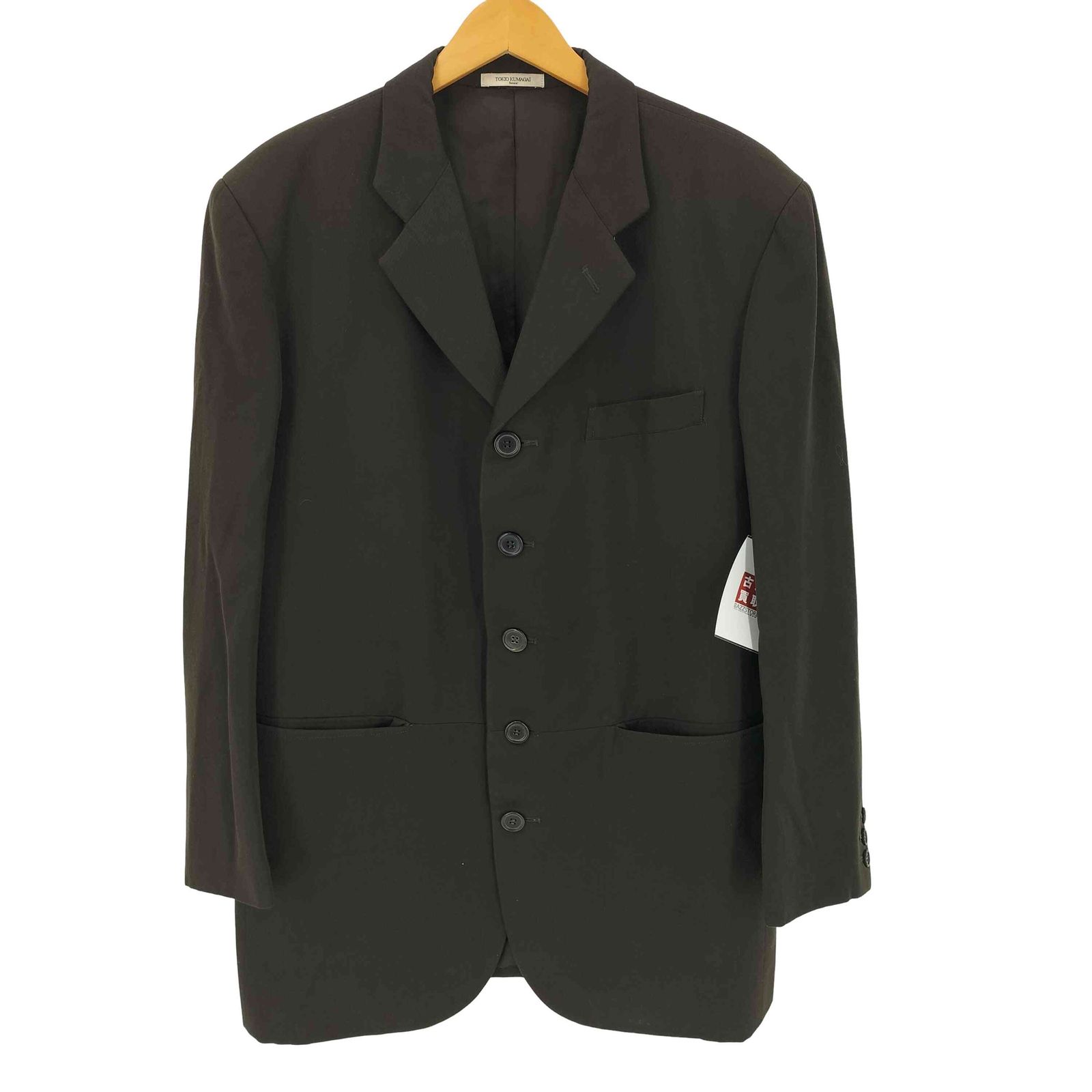 トキオクマガイ TOKIO KUMAGAI HOMME 5B ウールテーラードジャケット メンズ L 16,386円