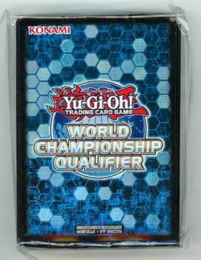 【中古】サプライ 遊戯王OCG 英語版 デュエリストカードプロテクター(スリーブ) ロゴ/六角形 World Championship Qualifier 2019：WCQ2019 ワールドチャンピオンシップ2019 予選会限定