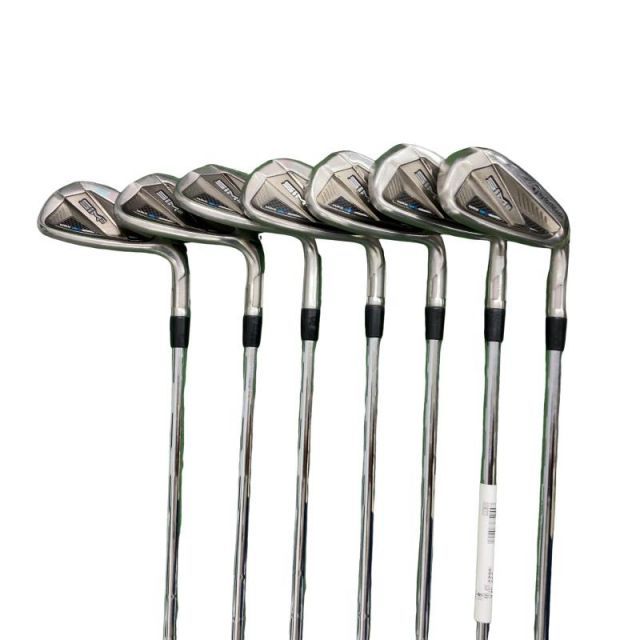 【中古】 テーラーメイド SIM2 MAX 7S アイアンセット IR リシャフト (フレックスその他) メンズ 男性用 右利き 右用 Cランク ゴルフクラブ