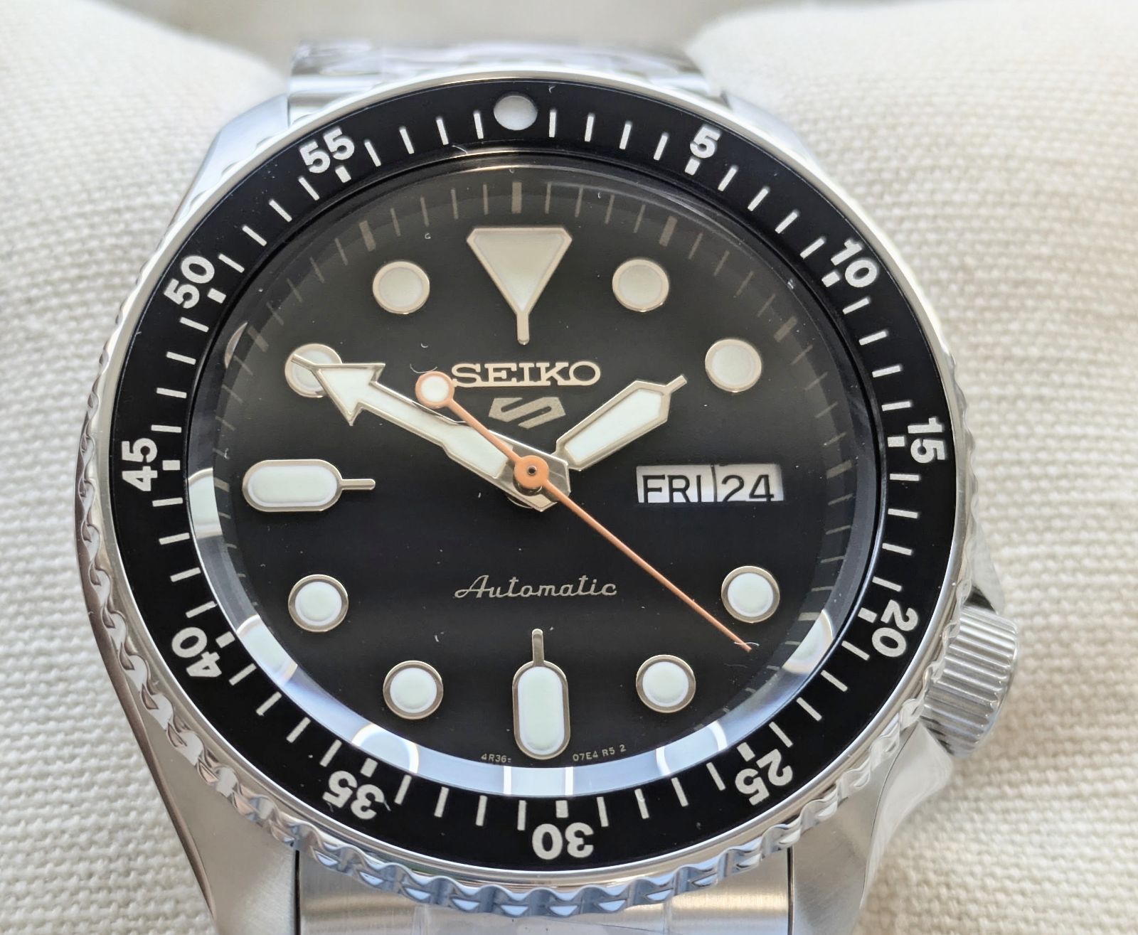 SEIKO　腕時計　ウォッチ　メンズ セイコー5 スポーツ 55周年記念カスタマイズ 世界1,968本限定モデル SRPK05K1 自動巻 10気圧防水 海外モデル ブラック