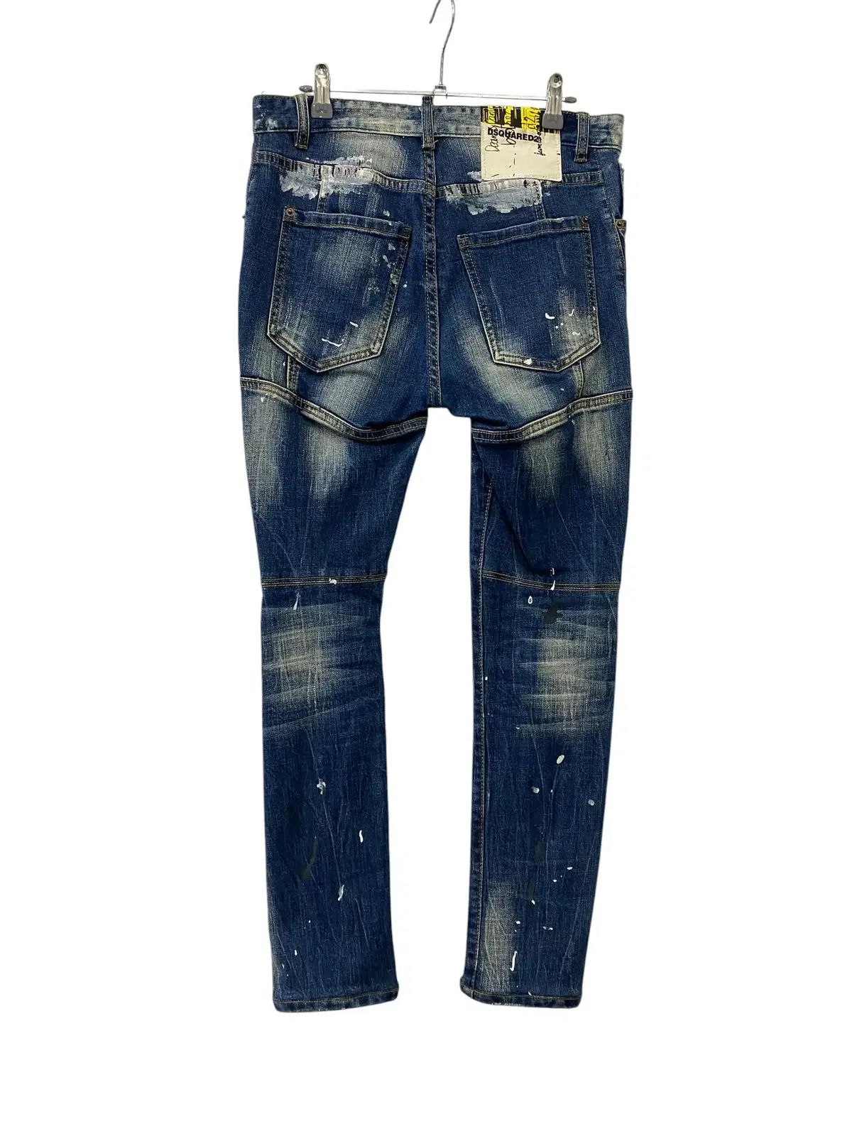 A640 DSQUARED2 ペインティング ダメージ デニムパンツ (46)