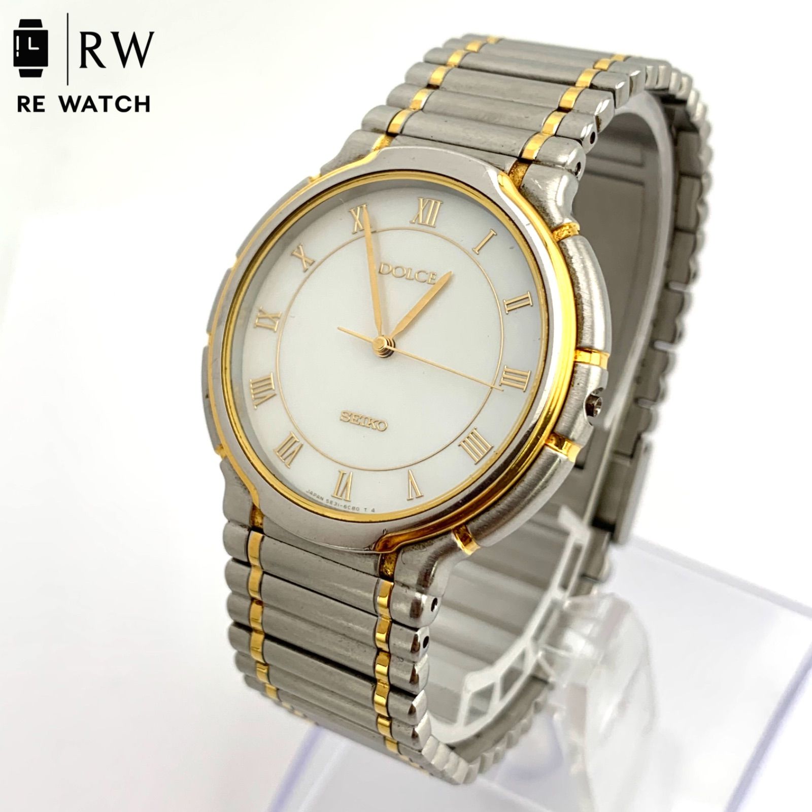 中古】SEIKO DOLCE 5E31-6B20 メンズ 腕時計 クォーツ 龍頭切れ - メルカリ