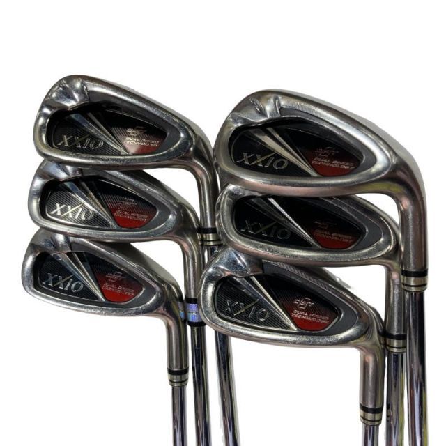 【中古】 ダンロップ XXIO(2014) 5S(レッド) アイアンセット IR リシャフト (フレックスその他) メンズ 男性用 右利き 右用 Cランク ゴルフクラブ