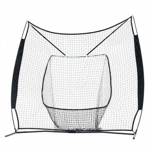 野球 練習 ネット 硬式 軟式M号・J号 ソフトボール対応 2.1m×2.1m 大型 バッティングネット 投球ターゲット＆専用収納バッグ付き 打撃 バッティング ポータブル 携帯 自宅 トレーニング BBCH★ a077d796