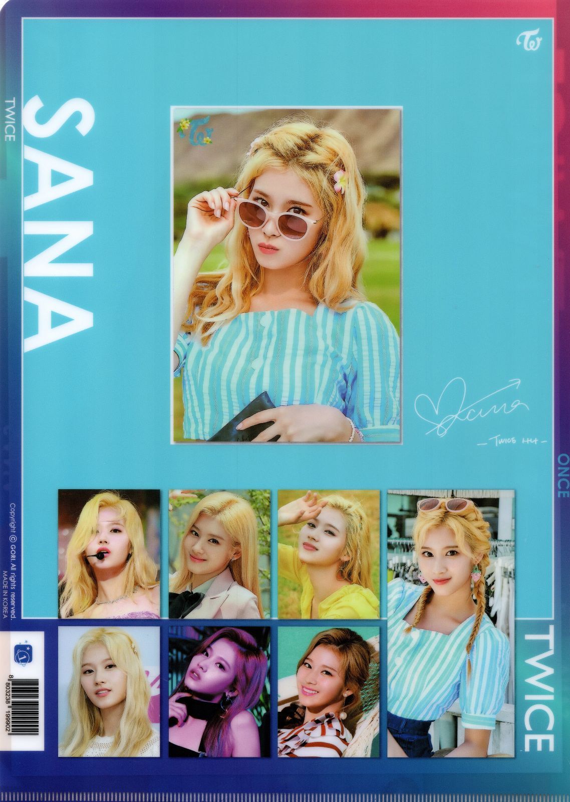 TWICE サナ SANA グッズ クリアファイル A4サイズ K-POP - メルカリ