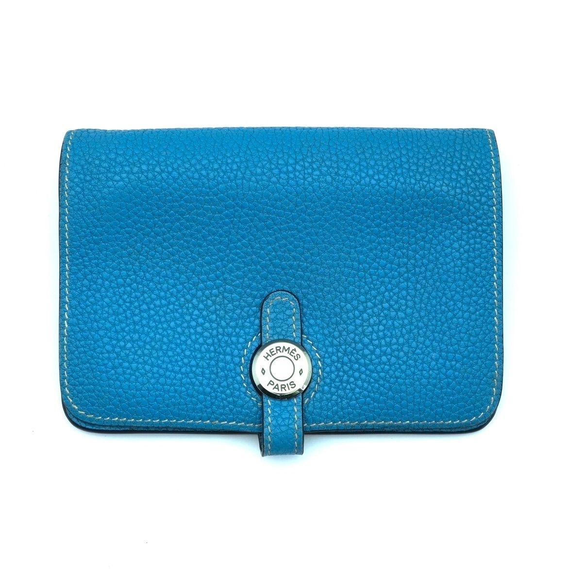 【希少】HERMES ドゴンコンパクト　ブルージーン