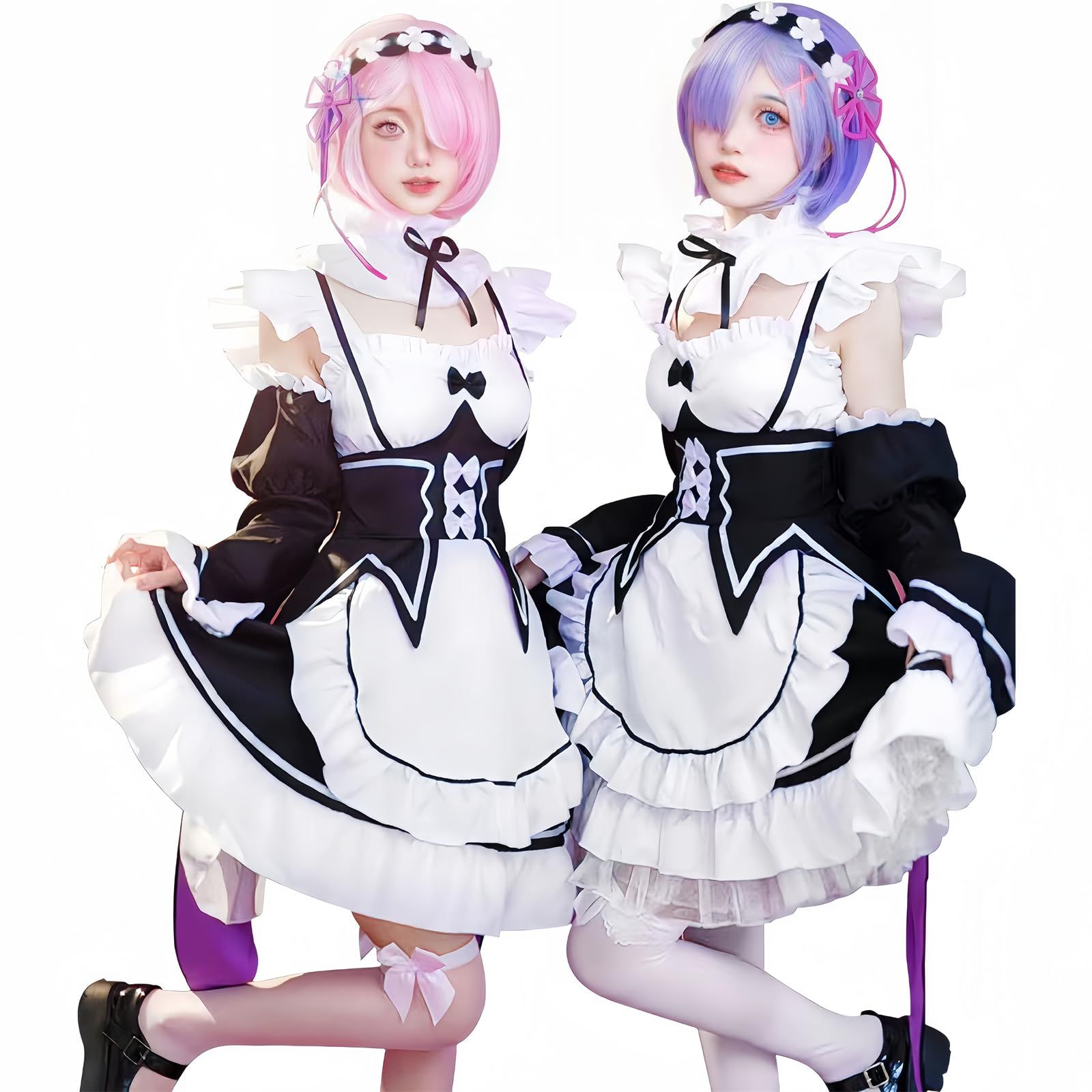[NOKIJP] リゼロ コスプレ衣装 レム、エミリア、菜月昴、ラム コスプレ Re:ゼロから始める異世界生活 アニメ イベント 仮装 文化祭 大人用 5,870円