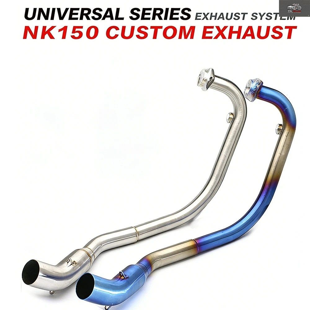 オートバイ用マフラー排気システム NK250 NK150 フルシステム フロントミドルパイプ CF NK250 NK150 400NK 650NK 250SR 11,157円